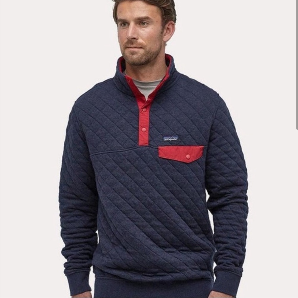 PATAGONIA MEN'S COTTON QUILT SNAP-T
PULL OVER SIZE S
